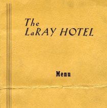 The LaRay Hotel menu cover