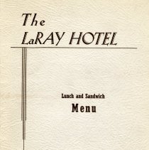 The LaRay Hotel Lunch and Sandwich Menu cover