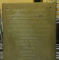 Plaque - Central School