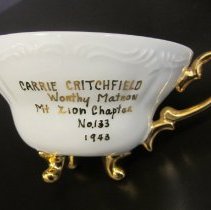 Carrie Critchfield's Order of Eastern Star teacup