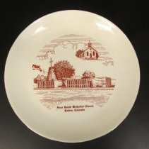First United Methodist Church decorative plate