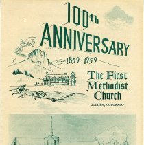 Program for 100th Anniversary of The First Methodist Church of Golden