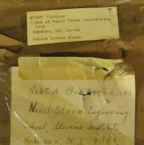 Naval Steam Engineering School, Hoboken, NJ - reverse detail