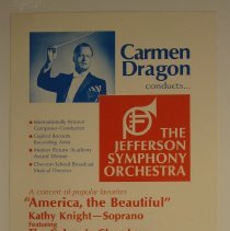 Jefferson Symphony Orchestra conducted by Carmen Dragon