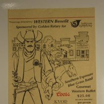 Western Benefit poster for Jefferson Symphony Orchestra