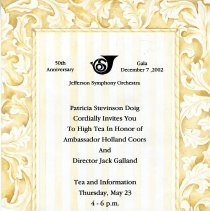 Jefferson Symphony Orchestra 50th Anniversary Gala programs