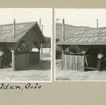 Edith at the Castle Rock Mountain Railway Depot