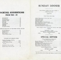 LaRay Hotel menu - interior