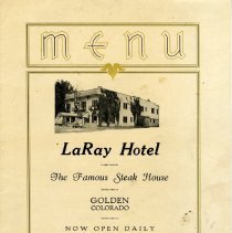LaRay Hotel menu - cover