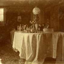 Dining table in the Jonas Wannemaker home - cropped