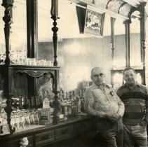 DeVere "Dud" Young and Dutch Kerr in Dud's Cafe