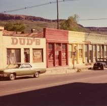 View of Haas Block showing Dud's Cafe