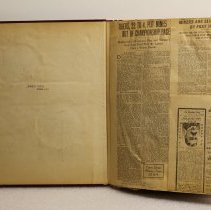 John C. Vivian's CSM Football scrapbook - detail