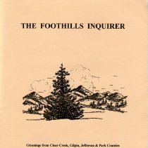 The Foothills Inquirer Vol 21 No 3 Fall 2001