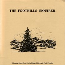 The Foothills Inquirer Vol 20 No 2 Summer 2000