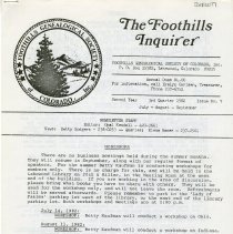 The FoothillsInquirer, Second Year 1982, Issue No. 7