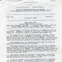 The Foothills Inquirer, Issue No. 1, 1st Quarter, 1981