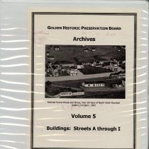 Golden Historic Preservation Board Archives Volume 5