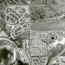 Aerial photo of US40 and US6 over Heritage Square