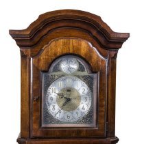 Woods Mortuary grandfather clock upper