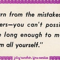 Jolly Rancher aphorism card