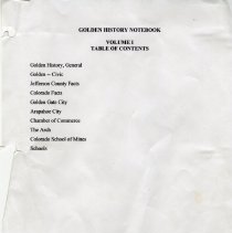 Golden History Notebook Vol. 1