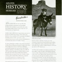 Newsletters from the Golden History Museums