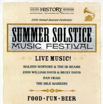 Promotional poster for 2009 Summer Solstice Music Festival