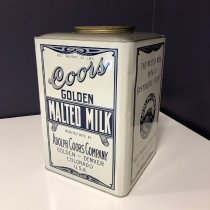 Coors Malted Milk tin - 25 lb