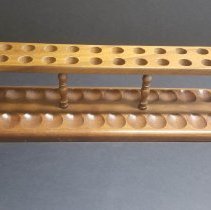 Wood pipe rack - 1