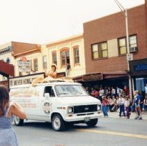 Carleen of Golden van and Sharon Wustrack in Oktoberfest parade