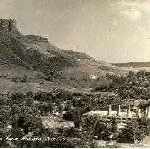 Postcard "Castle Rock kfrom Golden, Colo."
