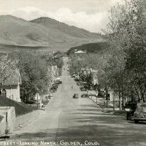 Postcard "Washington Street Looking North - Golden, Colo."