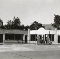 Three Views of the Gateway Gas & Oil Company Gas Station-view (a)