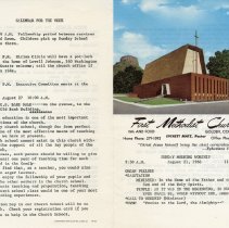 First Methodist Church Order of Service 1966