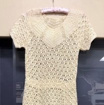 Crochet dress made by Helen Park Anderson - front