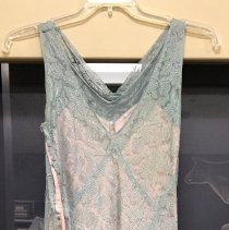 Lace dress and jacket made by Helen Park Anderson - dress back