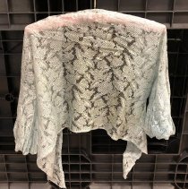 Lace dress and jacket made by Helen Park Anderson - jacket back