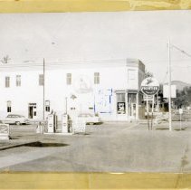 Permit application for Pepsi sign on E.E. Stewart Building - detail of phot