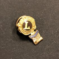 Lions International hat pin belonging to Jack V. McDermott