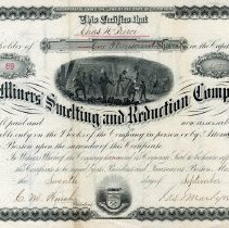 The Miners' Smelting and Reduction Co. stock certificate