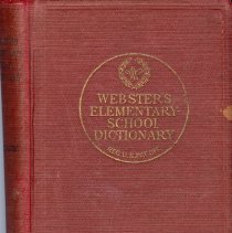 Webster's Elementary School Dictionary used by Charles Brady