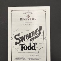 1997 "Sweeney Todd" program from Heritage Square Music Hall