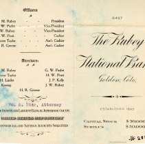 Rubey National Bank Financial Statement