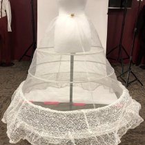 Joyce Mester Wamboldt's wedding dress skirt hoops