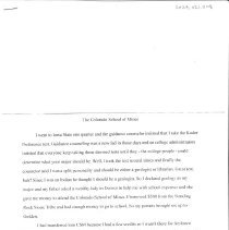 Page 1 of Vine Deloria Jr.'s Experience at Colorado School of Mines