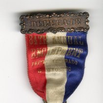 A. D. Jameson's GAR Delegate medal, 1913