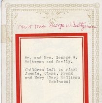 Studio portrait of the Saltzman family - back