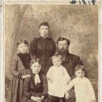 Studio portrait of the Saltzman family