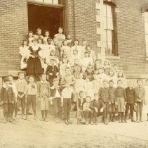 A group of South School students c. 1875